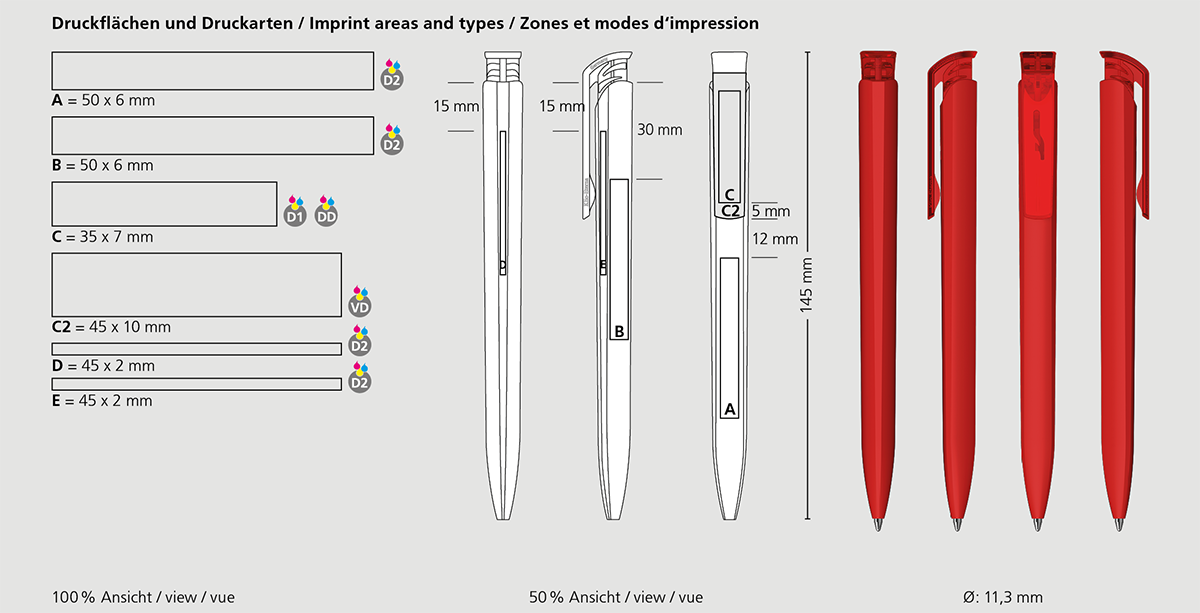 Klio-Eterna – Promotional ballpoint pens ‘Made in Germany’
