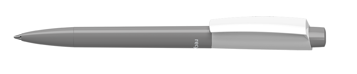 Zeno Recycling Kugelschreiber grau-weiß