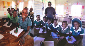 70 000 stylos à bille pour Chikombedzi, en Afrique