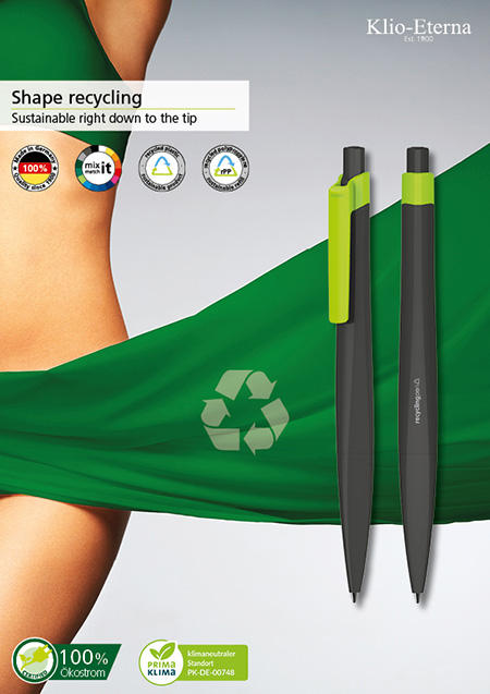 Klio-Eterna Flyer Shape Recycling Pen