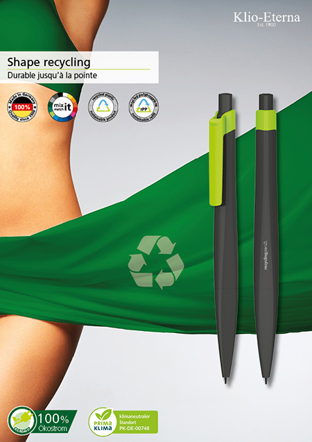 Klio-Eterna Flyer Shape Recycling Stylo
