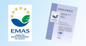 &nbsp;

For a liveable future - Klio-Eterna receives the EMAS certificate

With the guiding principles: Our green signature and For a liveable future, we are taking the next step in sustainability.

Since January 2024, we, Klio-Eterna, have held the EMAS environmental certificate.

EMAS stands for "Eco-Management and Audit Scheme" and is the world's most ambitious system for sustainable environmental management. With this certification, we underline our future-oriented and sustainable corporate management.
